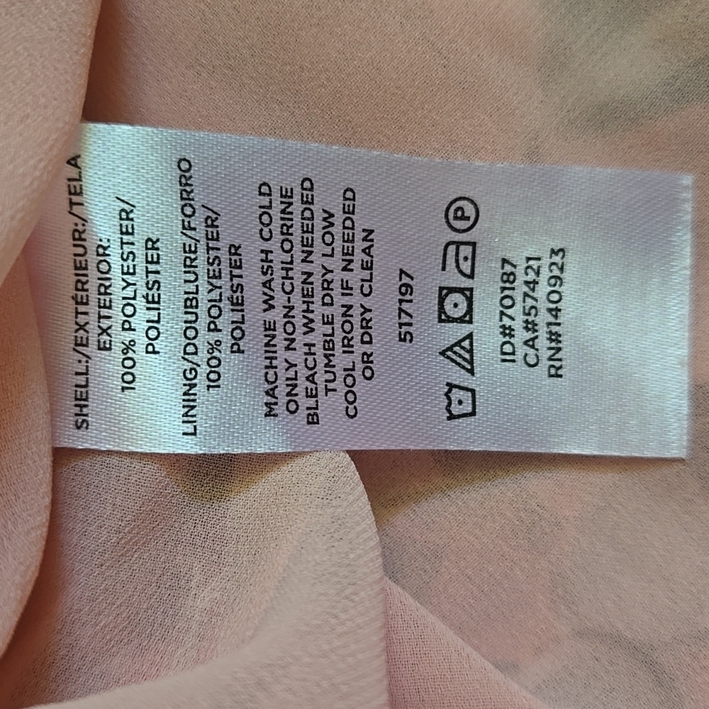 NWOT LOFT Pink Ruffled Blouse - Picture 5 of 5